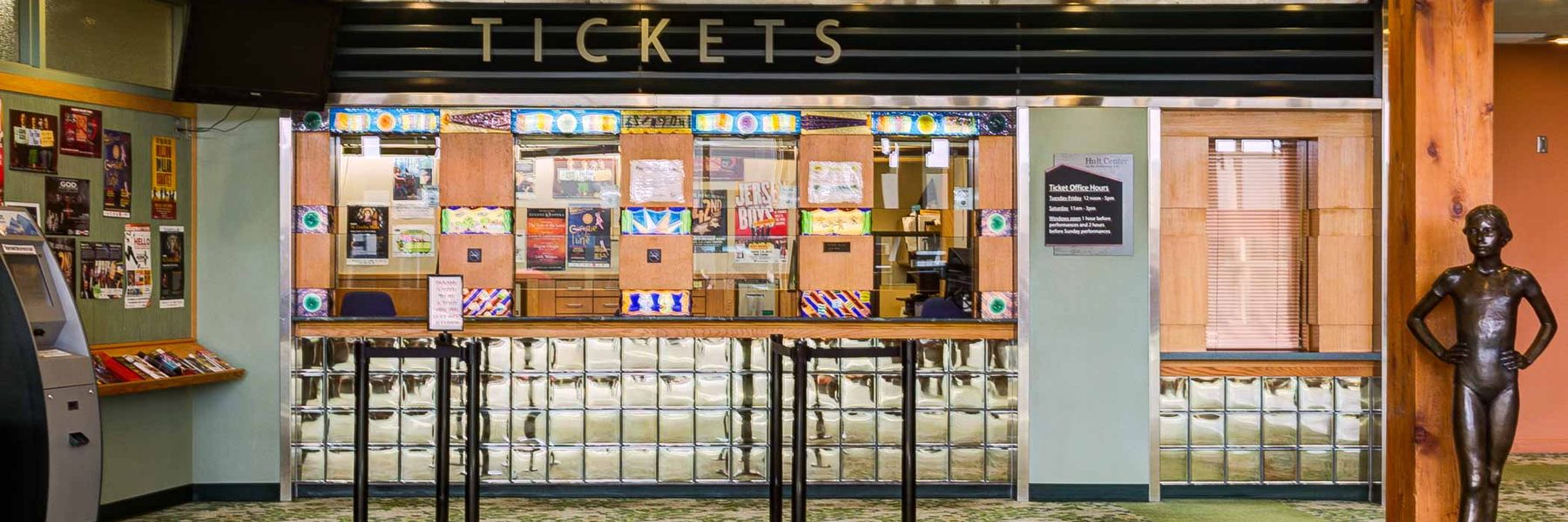 View of the Hult Center Ticket Office Window