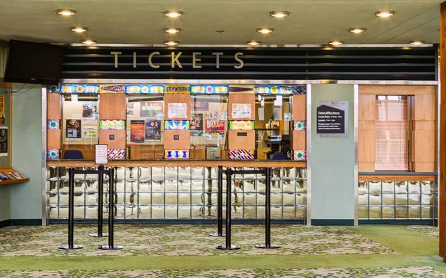 View of the Hult Center Ticket Office Window