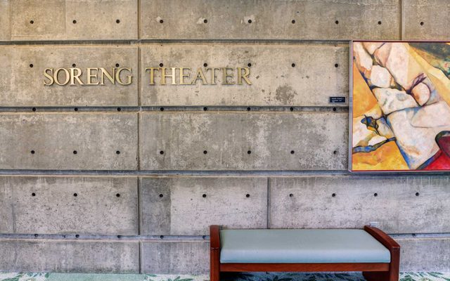 Exterior signage of the Soreng Theater