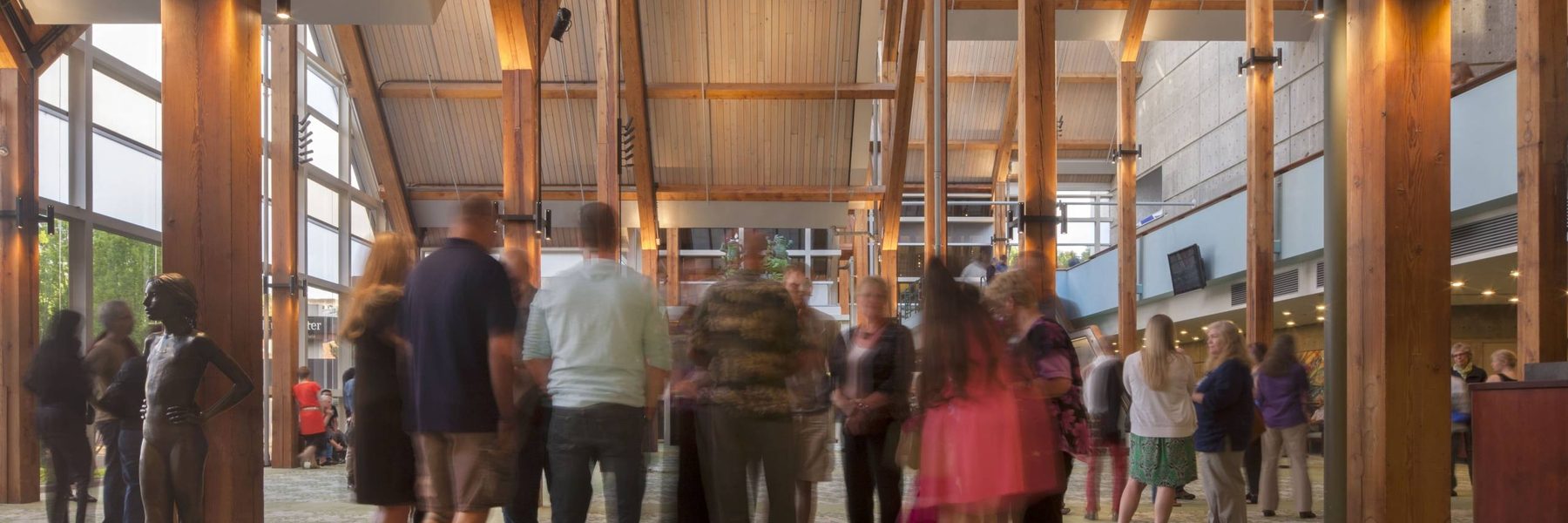 Patrons in Hult Center Lobby