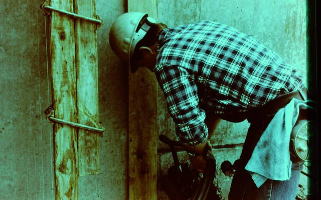 Image of man working on construction