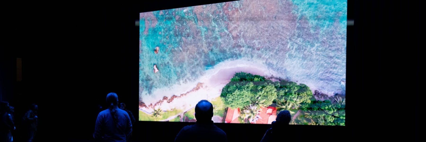Image of people watching a screen projection