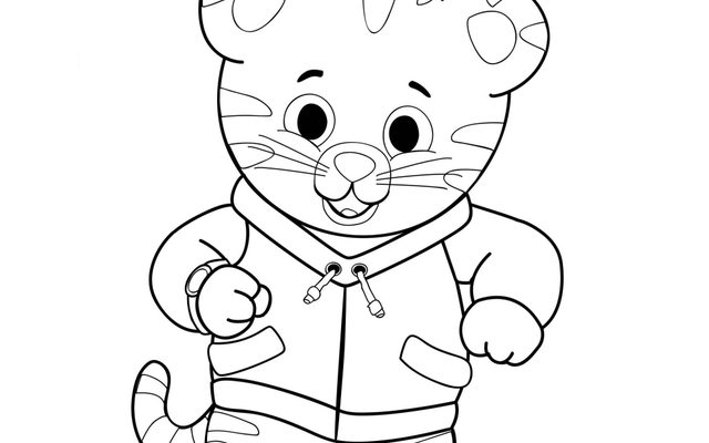 Image of Daniel Tiger Coloring Page