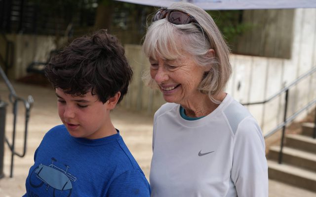 Guests outside of the Hult Center