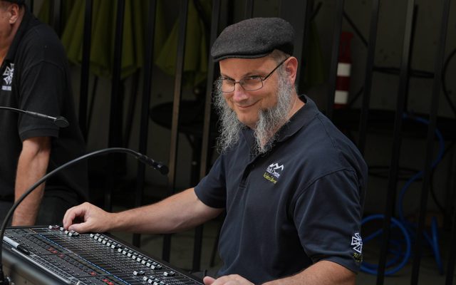 Person at the sound board