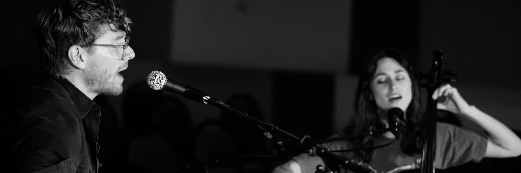 Web Banner black and white image for Ballroom Thieves