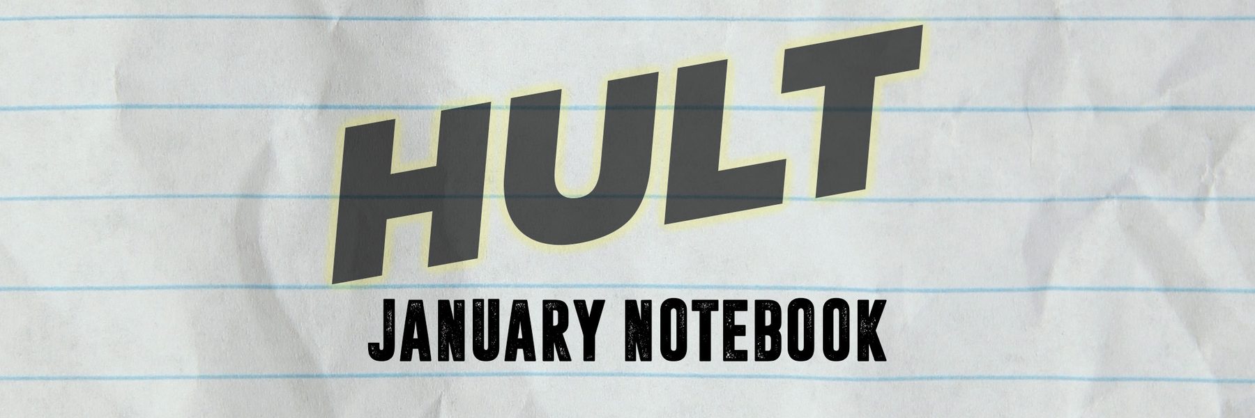 Web Banner image of lined paper with text 