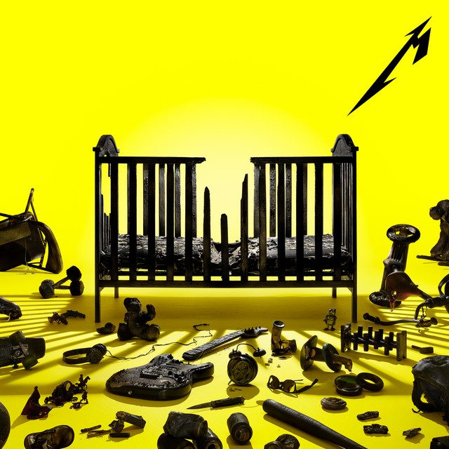 image of home items burnt black with a yellow background