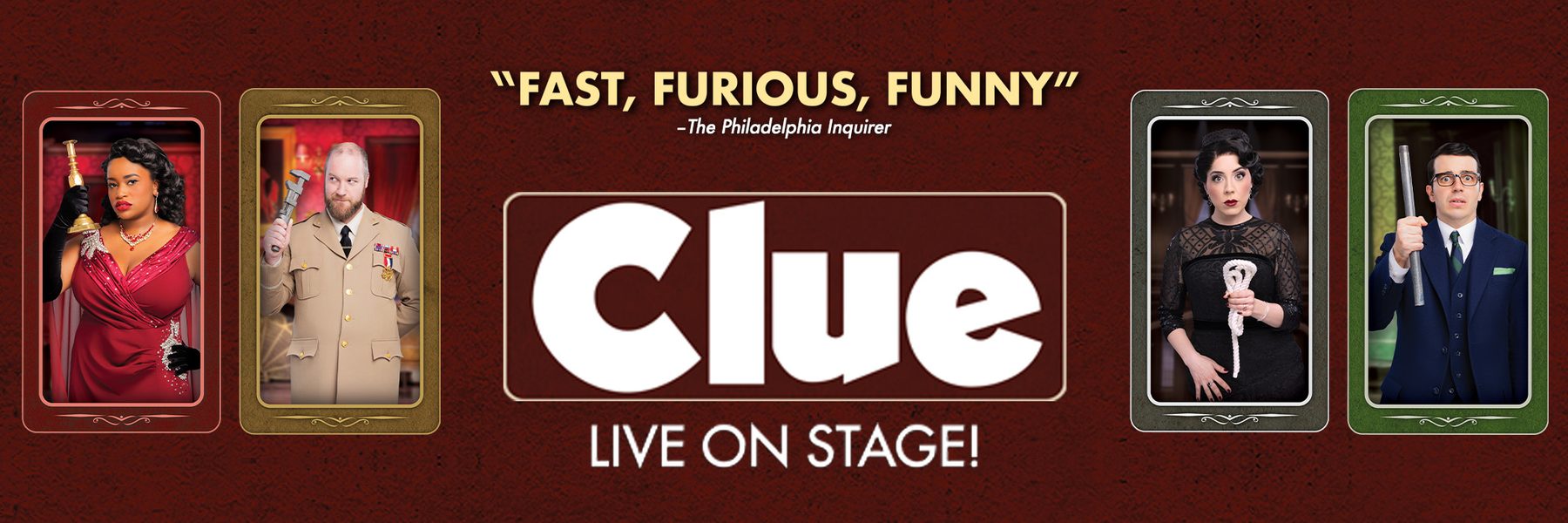 Broadway in Eugene: Clue, Live on Stage